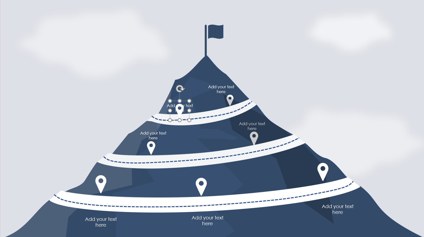 تمپلت اینفوگرافی قله